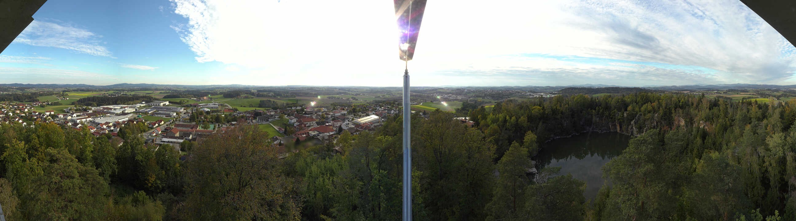 Archiv Foto Webcam Aussichtsturm am Steinbruch Büchlberg