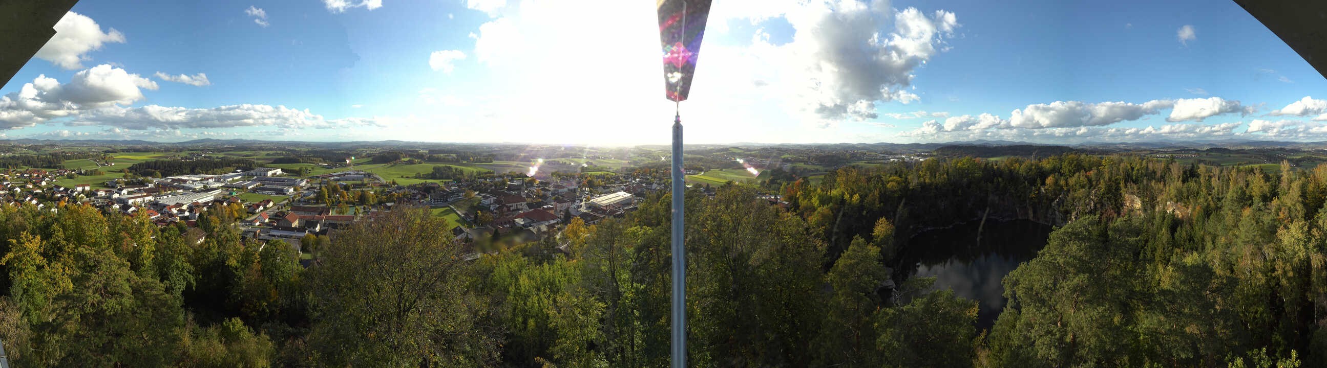 Archiv Foto Webcam Aussichtsturm am Steinbruch Büchlberg