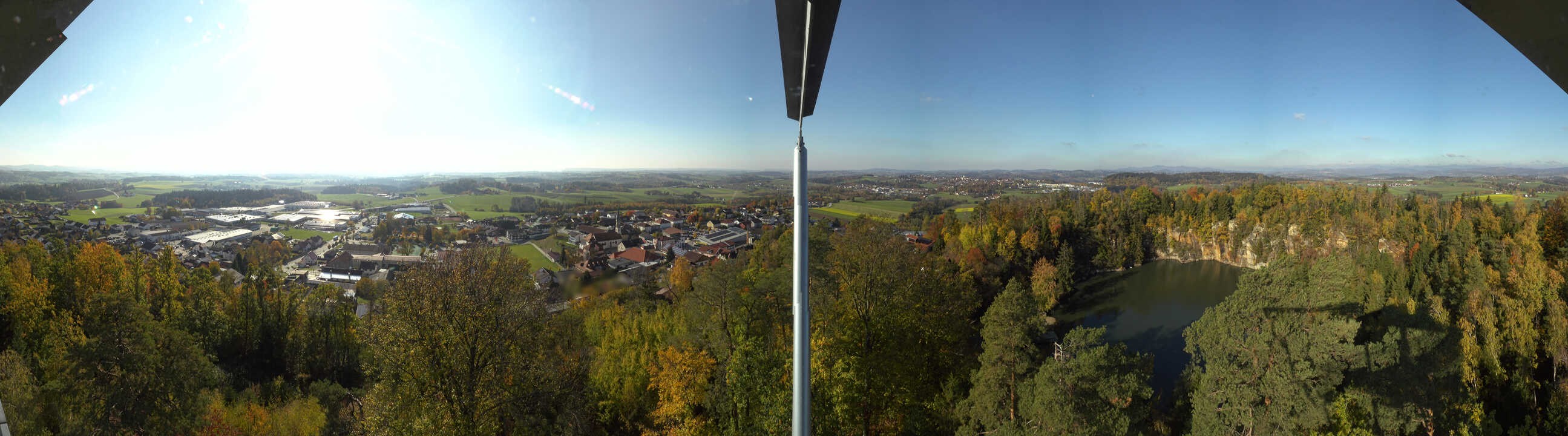 Archiv Foto Webcam Aussichtsturm am Steinbruch Büchlberg