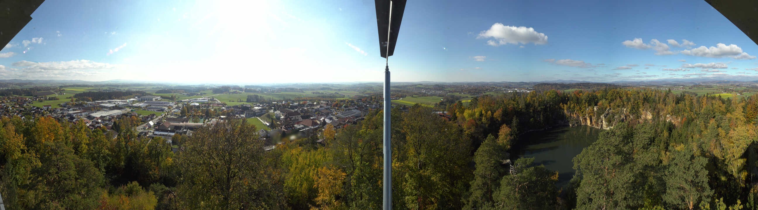 Archiv Foto Webcam Aussichtsturm am Steinbruch Büchlberg