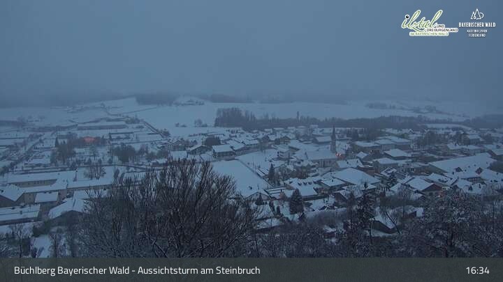 Archiv Foto Webcam Büchlberg und Steinbruchsee vom Aussichtsturm