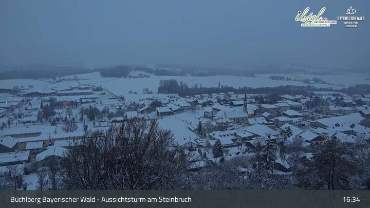 Archiv Foto Webcam Büchlberg und Steinbruchsee vom Aussichtsturm