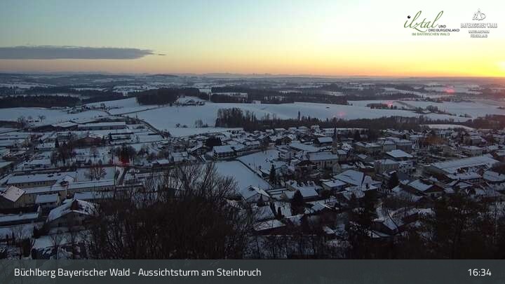 Archiv Foto Webcam Büchlberg und Steinbruchsee vom Aussichtsturm