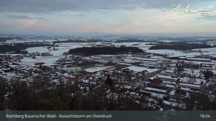 Archiv Foto Webcam Büchlberg und Steinbruchsee vom Aussichtsturm