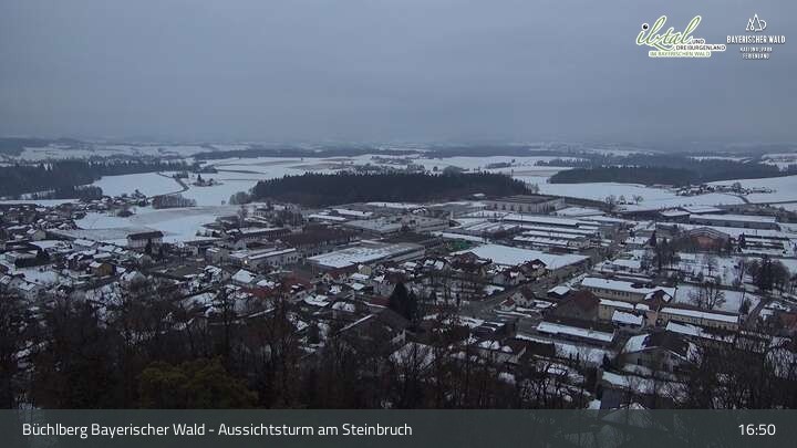 Archiv Foto Webcam Büchlberg und Steinbruchsee vom Aussichtsturm