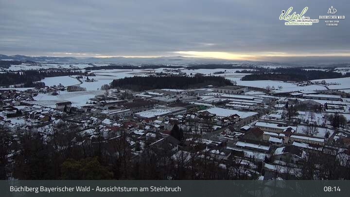 Archiv Foto Webcam Büchlberg und Steinbruchsee vom Aussichtsturm