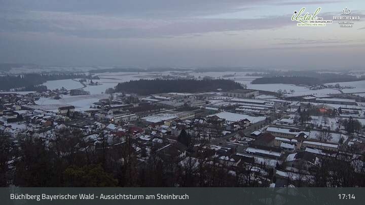 Archiv Foto Webcam Büchlberg und Steinbruchsee vom Aussichtsturm