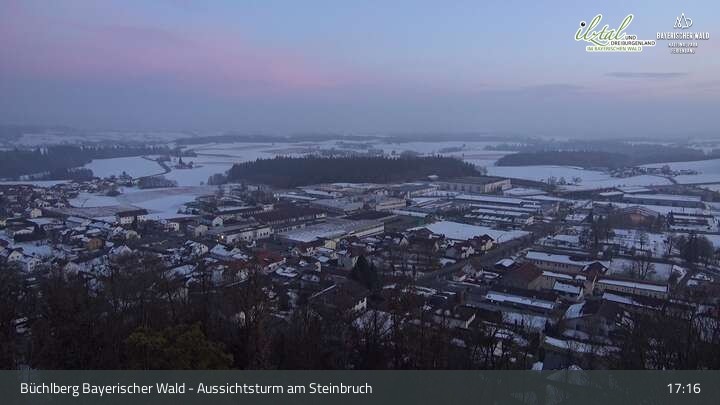 Archiv Foto Webcam Büchlberg und Steinbruchsee vom Aussichtsturm