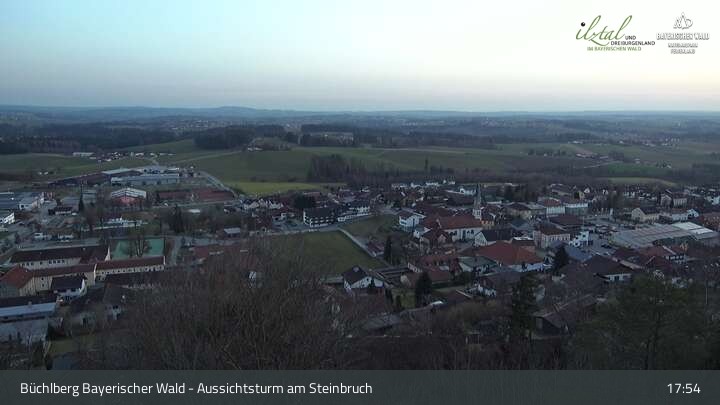Archived image Webcam Büchlberg - View over quarry lake