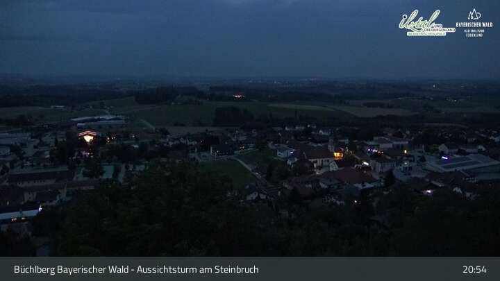 Archiv Foto Webcam Büchlberg und Steinbruchsee vom Aussichtsturm
