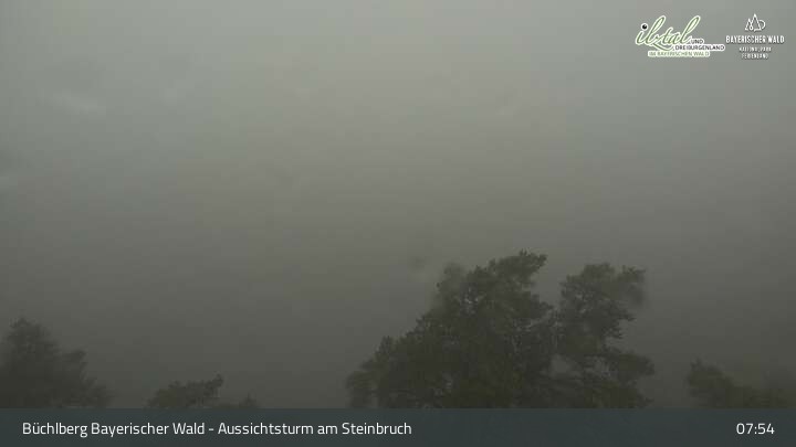 Archiv Foto Webcam Büchlberg und Steinbruchsee vom Aussichtsturm