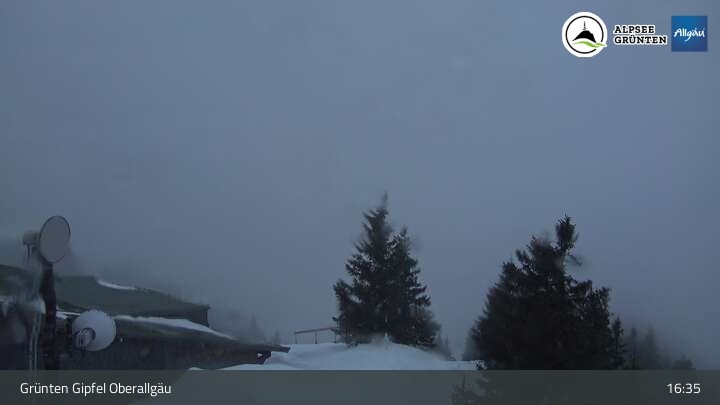 Archiv Foto Webcam Grünten Gipfel - Blick auf Immenstadt