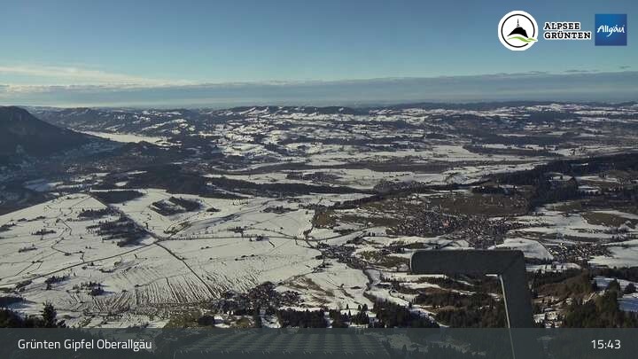 Archiv Foto Webcam Grünten Gipfel - Blick auf Immenstadt