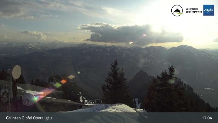 Archiv Foto Webcam Grünten Gipfel - Blick auf Immenstadt