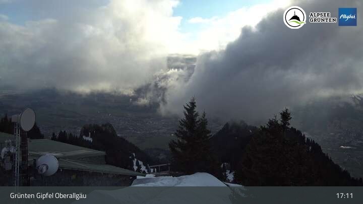 Archiv Foto Webcam Grünten Gipfel - Blick auf Immenstadt