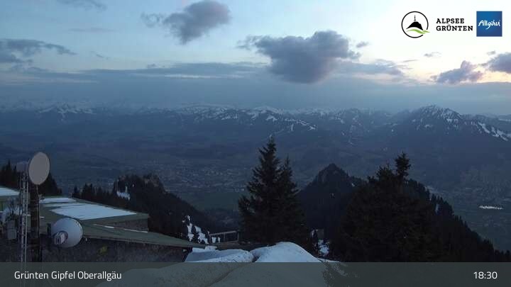 Archiv Foto Webcam Grünten Gipfel - Blick auf Immenstadt