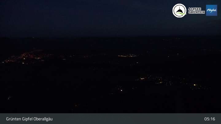 Archived image Webcam Grünten - View towards Immenstadt