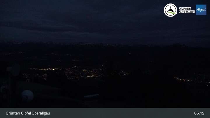 Archived image Webcam Grünten - View towards Immenstadt