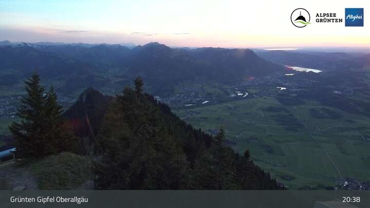 Archiv Foto Webcam Grünten Gipfel - Blick auf Immenstadt