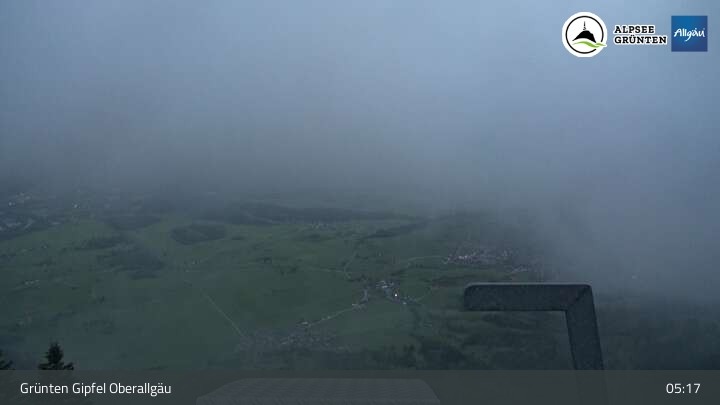 Archiv Foto Webcam Grünten Gipfel - Blick auf Immenstadt