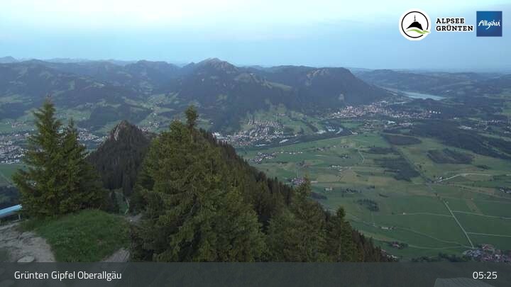 Archiv Foto Webcam Grünten Gipfel - Blick auf Immenstadt
