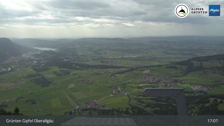 Archiv Foto Webcam Grünten Gipfel - Blick auf Immenstadt