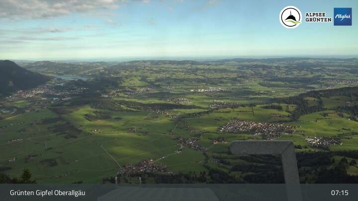 Archiv Foto Webcam Grünten Gipfel - Blick auf Immenstadt