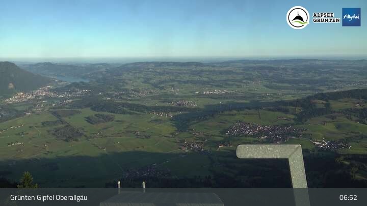 Archiv Foto Webcam Grünten Gipfel - Blick auf Immenstadt