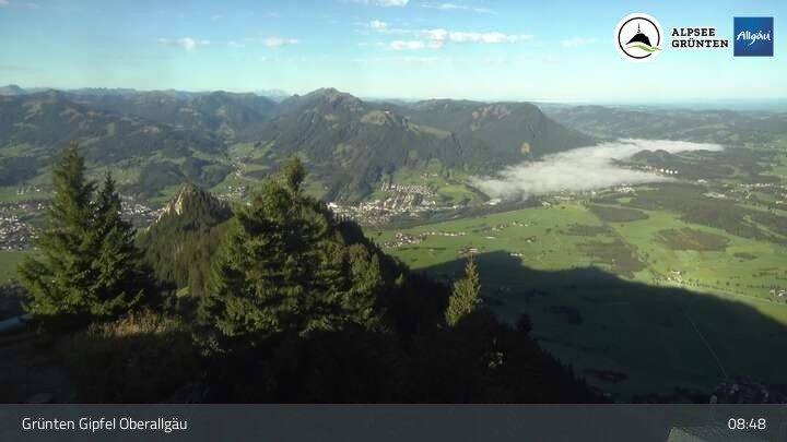 Archiv Foto Webcam Grünten Gipfel - Blick auf Immenstadt