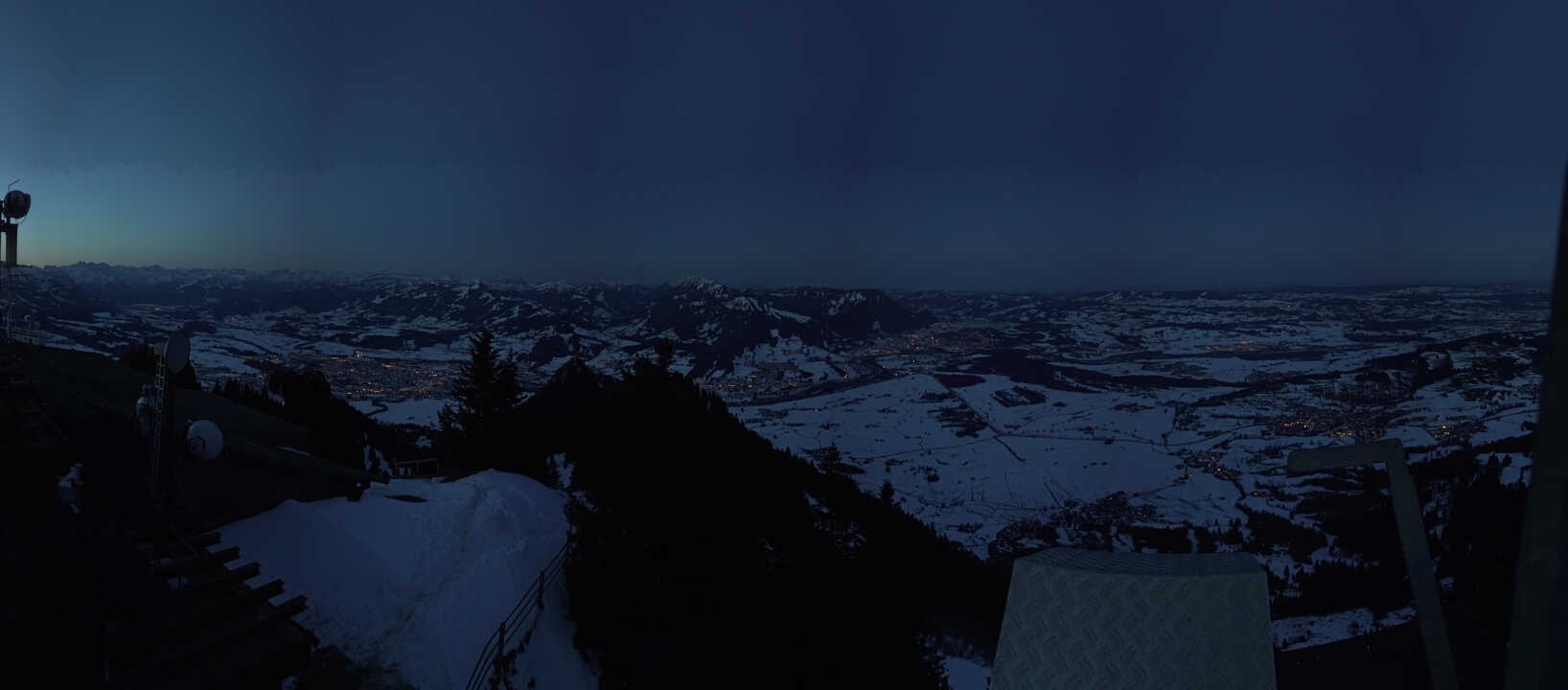 Archived image Webcam Grünten - View over Sonthofen and Immenstadt