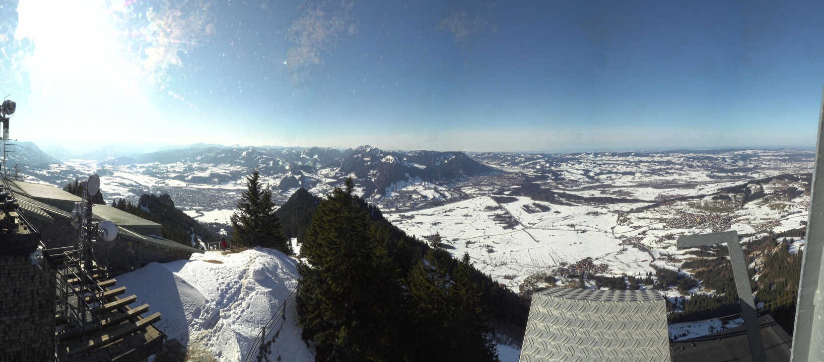 Archiv Foto Webcam Grünten - Ausblick auf Sonthofen und Immenstadt