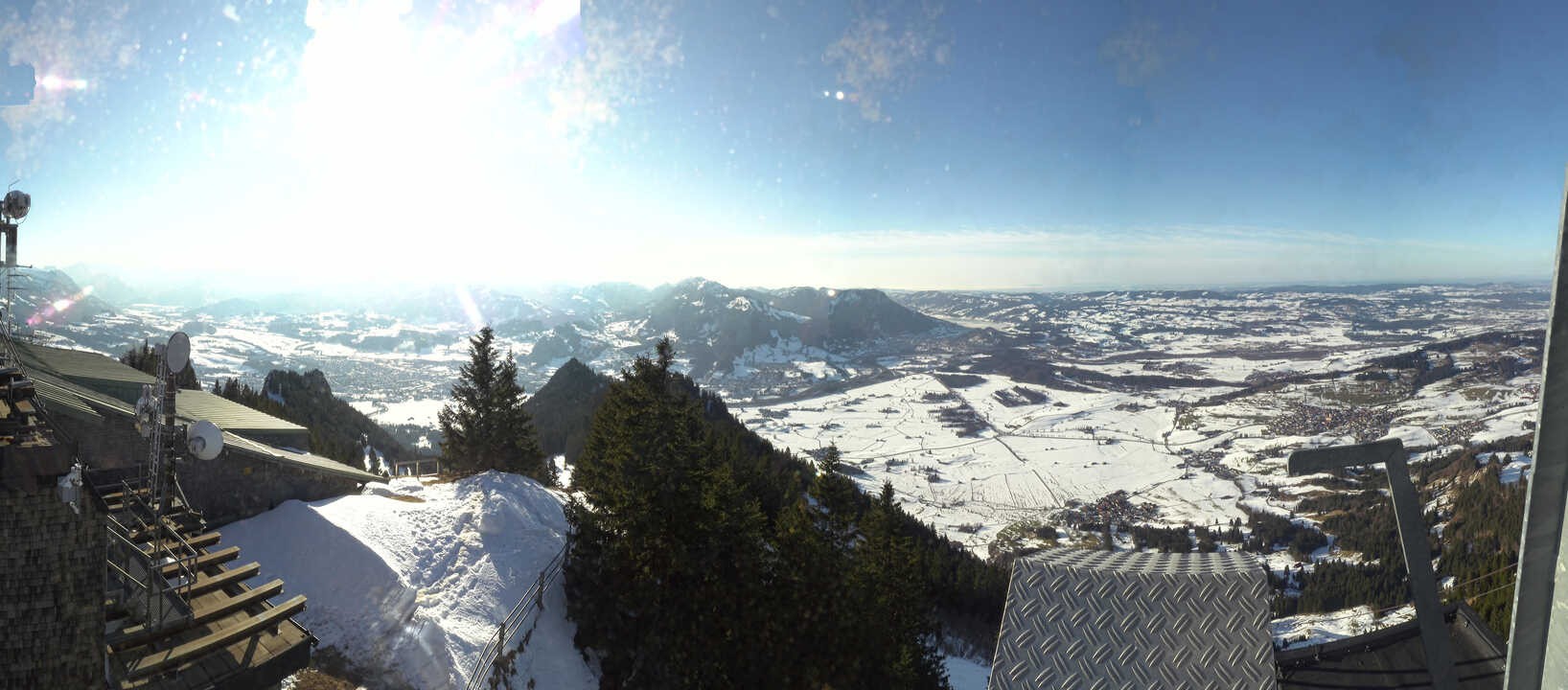 Archiv Foto Webcam Grünten - Ausblick auf Sonthofen und Immenstadt