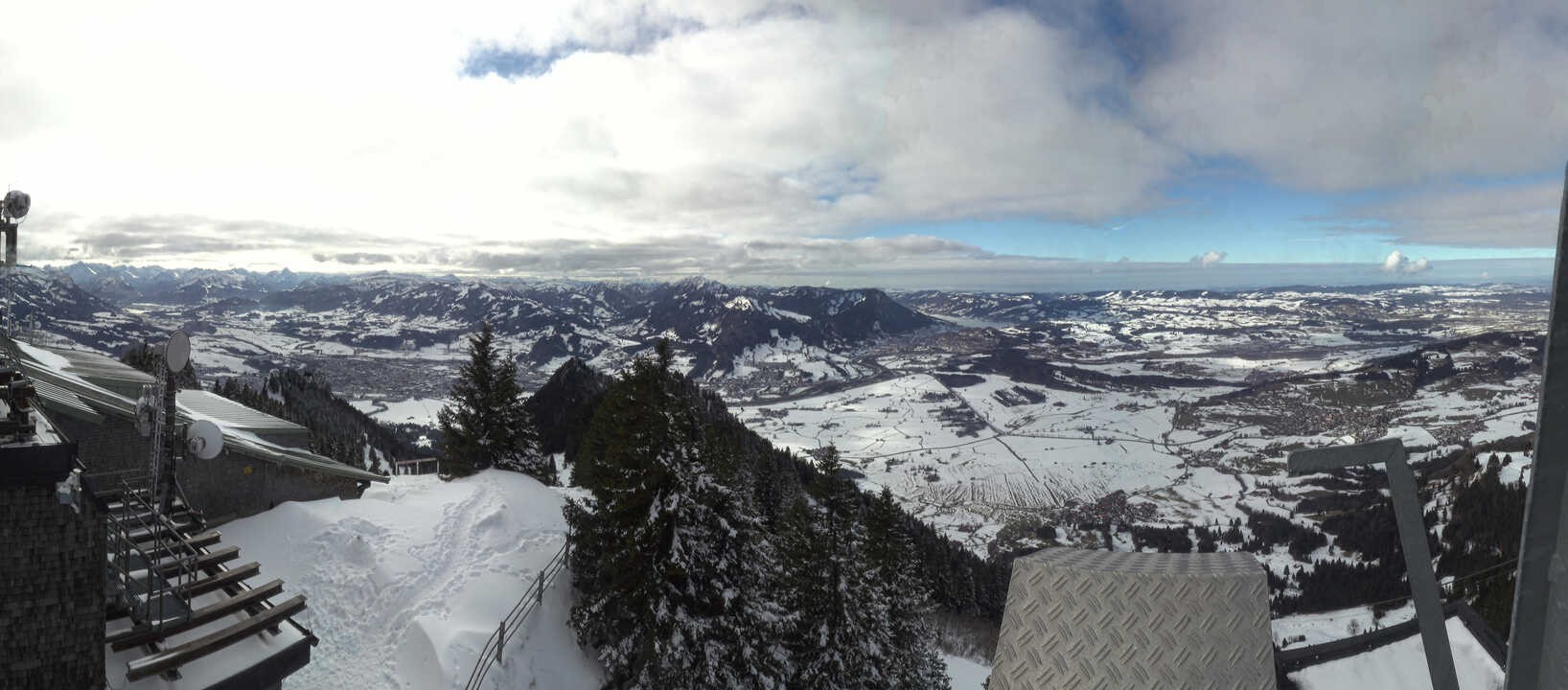 Archiv Foto Webcam Grünten - Ausblick auf Sonthofen und Immenstadt