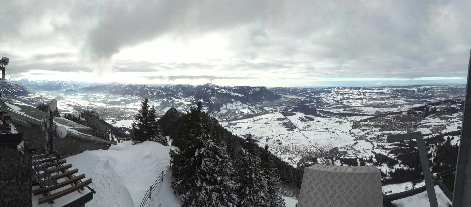 Archiv Foto Webcam Grünten - Ausblick auf Sonthofen und Immenstadt