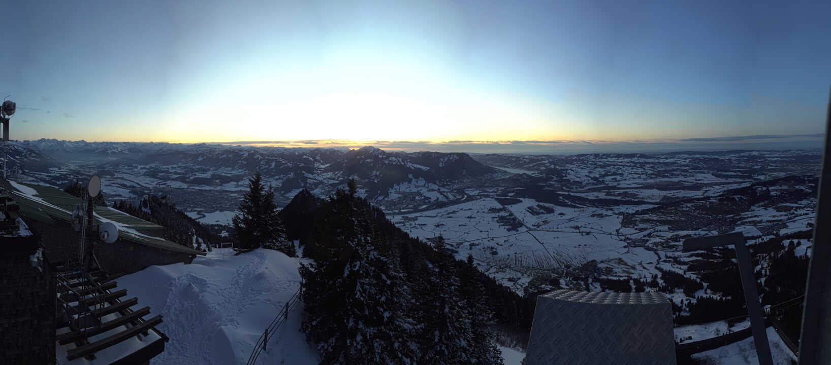 Archiv Foto Webcam Grünten - Ausblick auf Sonthofen und Immenstadt