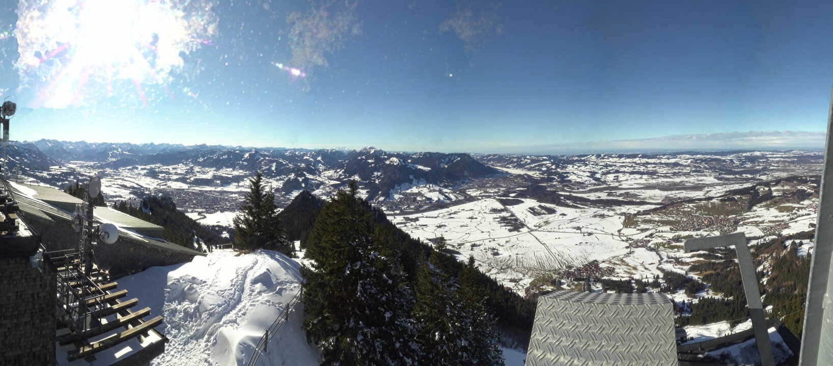 Archiv Foto Webcam Grünten - Ausblick auf Sonthofen und Immenstadt