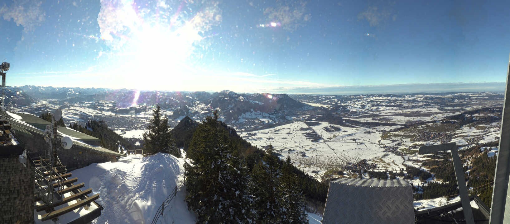 Archiv Foto Webcam Grünten - Ausblick auf Sonthofen und Immenstadt