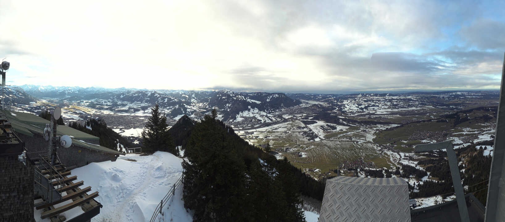 Archiv Foto Webcam Grünten - Ausblick auf Sonthofen und Immenstadt
