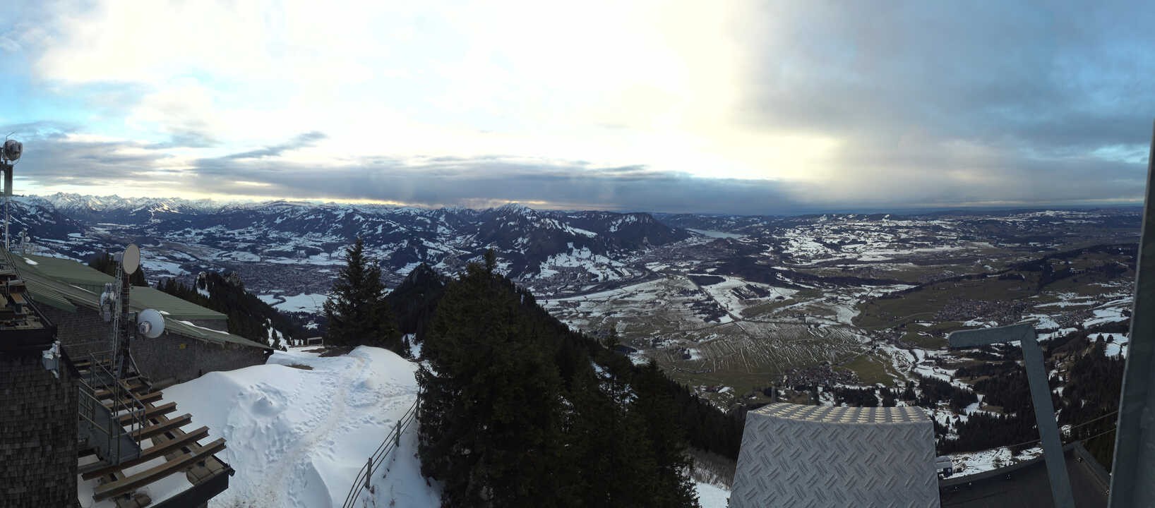 Archiv Foto Webcam Grünten - Ausblick auf Sonthofen und Immenstadt
