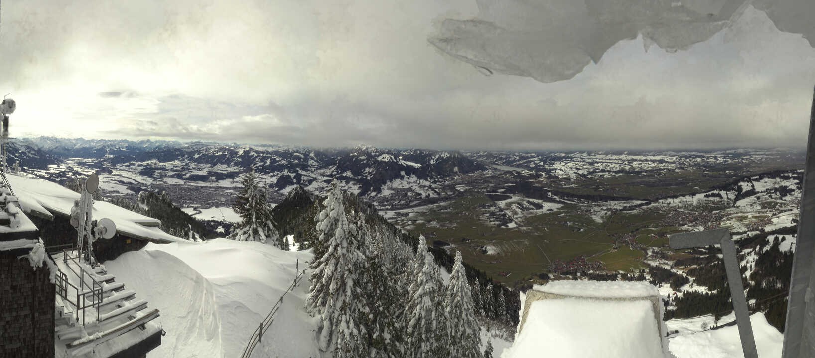 Archiv Foto Webcam Grünten - Ausblick auf Sonthofen und Immenstadt