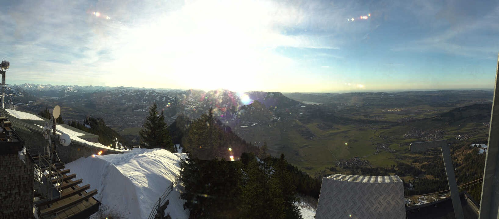 Archiv Foto Webcam Grünten - Ausblick auf Sonthofen und Immenstadt