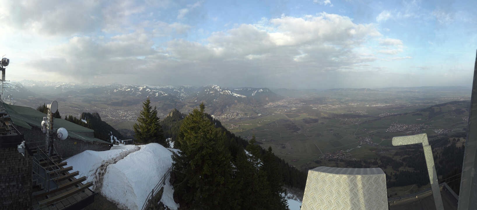 Archiv Foto Webcam Grünten - Ausblick auf Sonthofen und Immenstadt