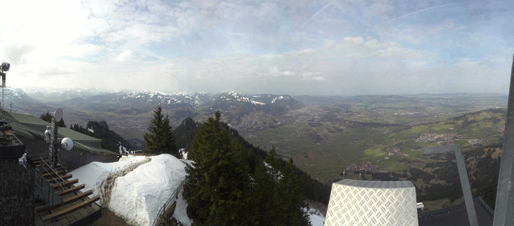 Archiv Foto Webcam Grünten - Ausblick auf Sonthofen und Immenstadt