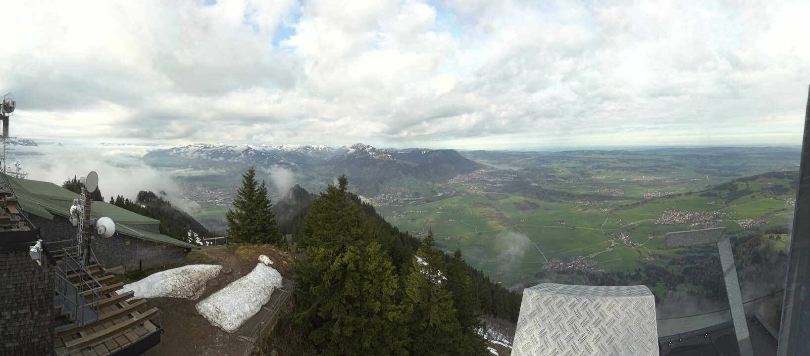 Archiv Foto Webcam Grünten - Ausblick auf Sonthofen und Immenstadt