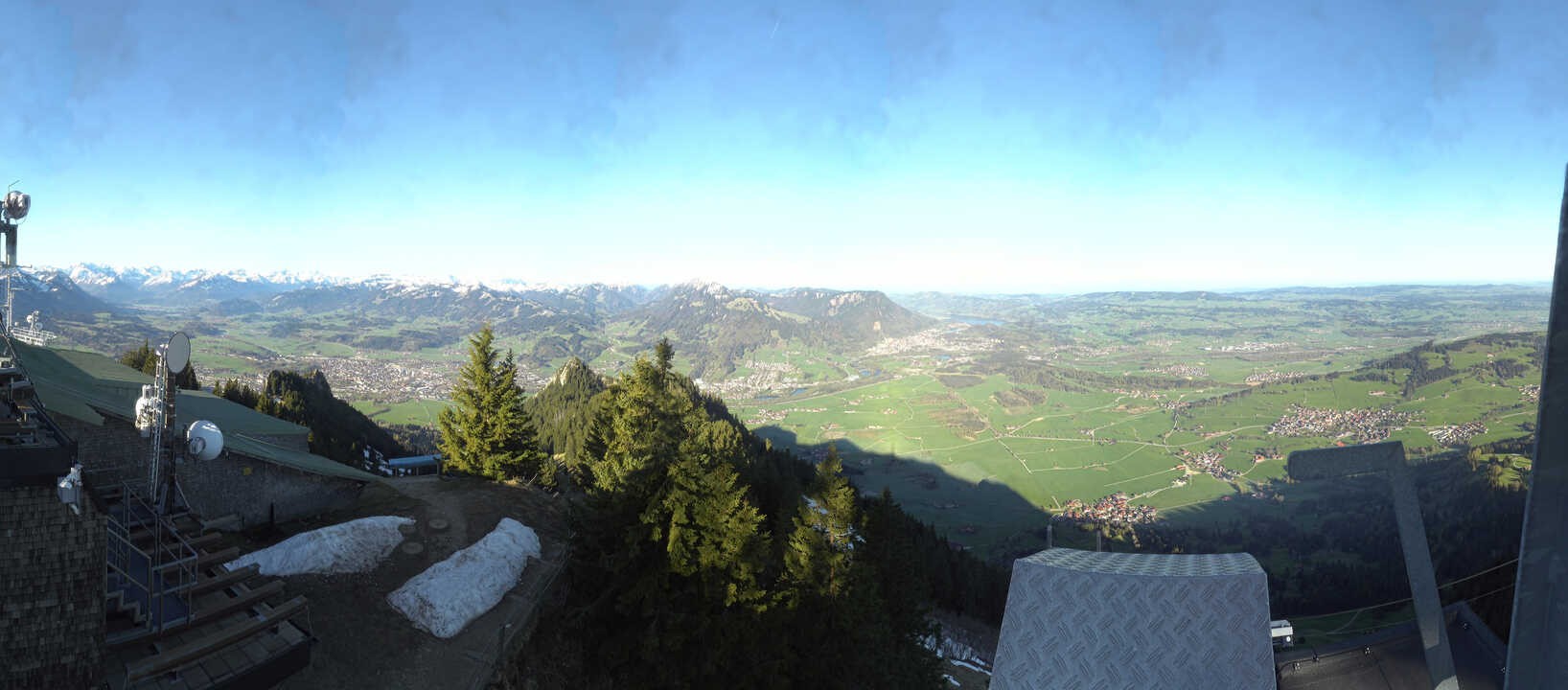 Archiv Foto Webcam Grünten - Ausblick auf Sonthofen und Immenstadt