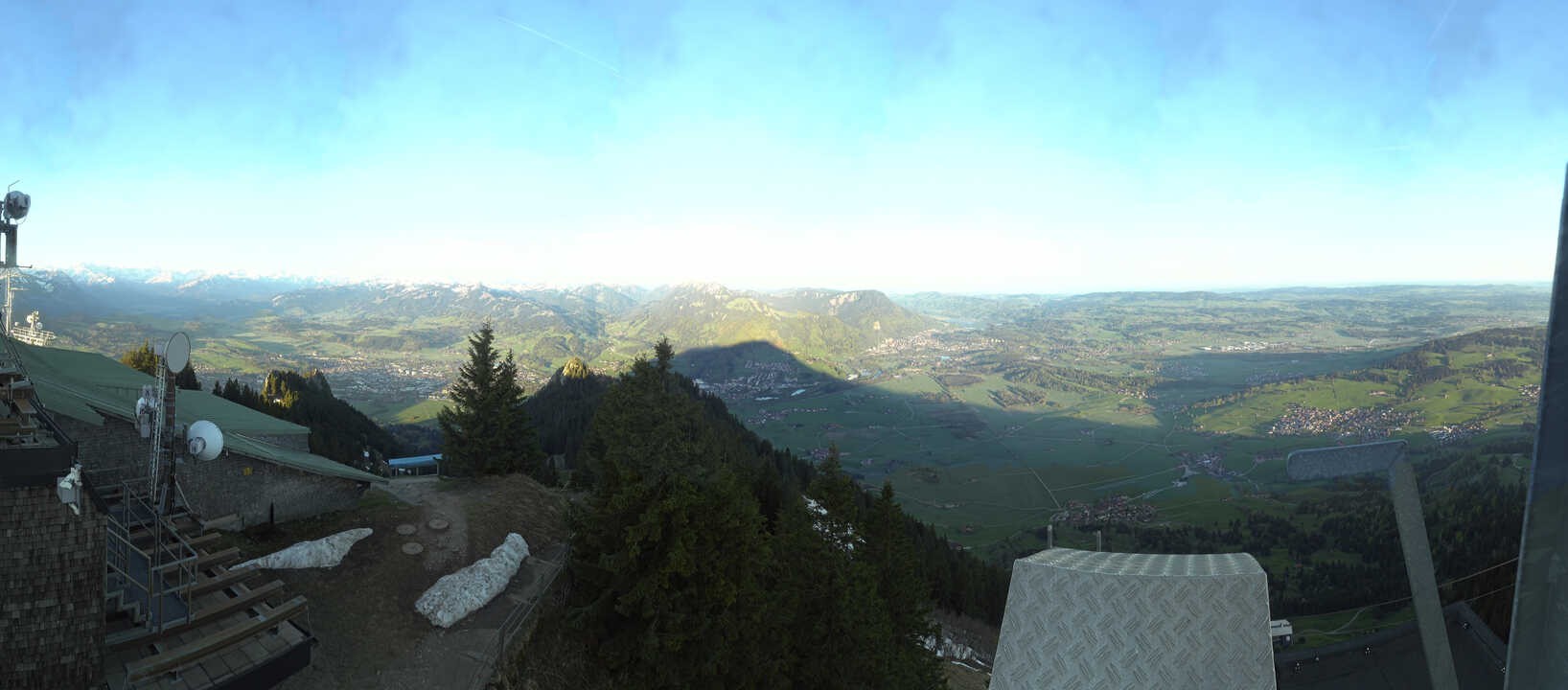 Archiv Foto Webcam Grünten - Ausblick auf Sonthofen und Immenstadt