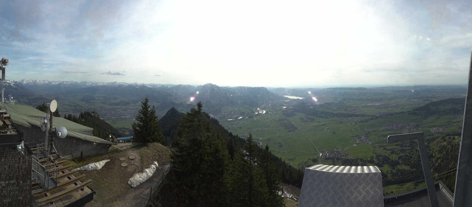 Archiv Foto Webcam Grünten - Ausblick auf Sonthofen und Immenstadt