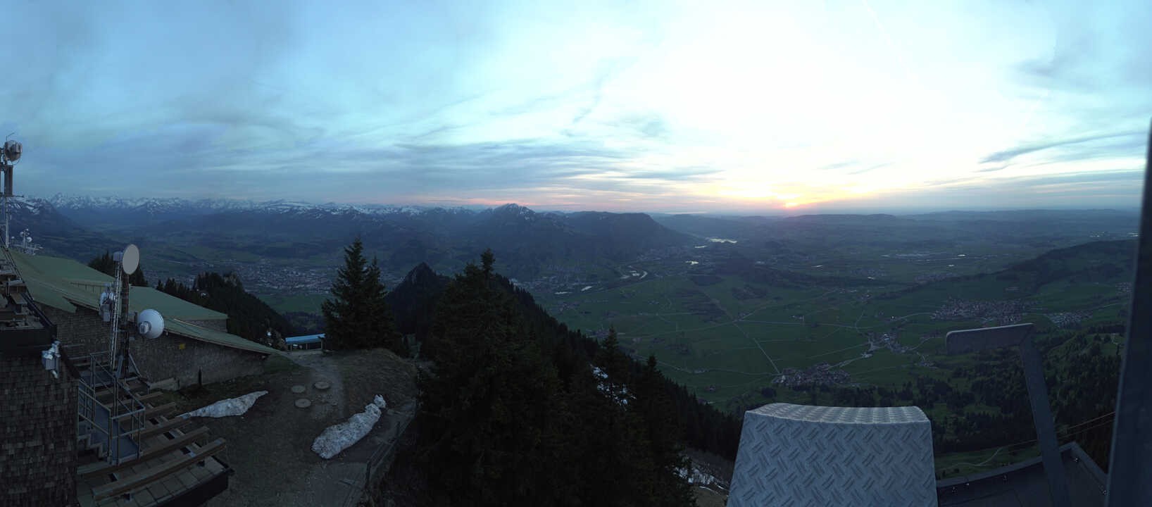 Archiv Foto Webcam Grünten - Ausblick auf Sonthofen und Immenstadt