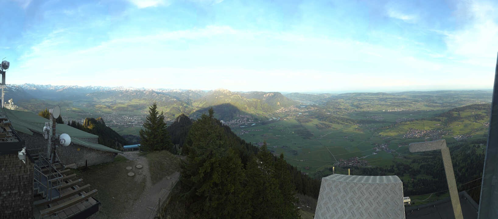 Archived image Webcam Grünten - View over Sonthofen and Immenstadt