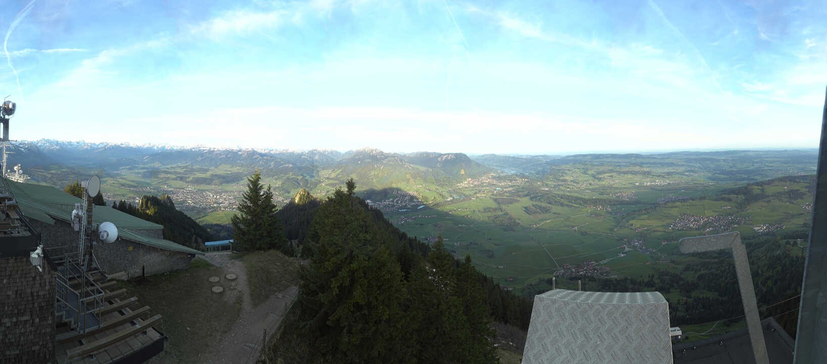 Archived image Webcam Grünten - View over Sonthofen and Immenstadt